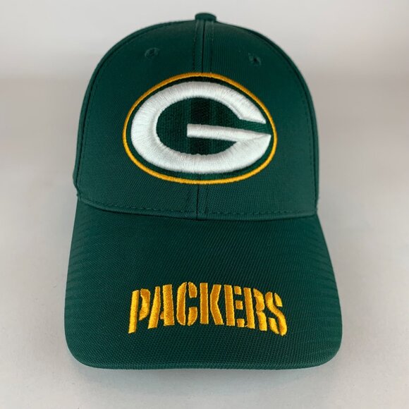 Green Bay Packers NFL Team Apparel Strapback Adjustable Hat - Picture 2 of 5